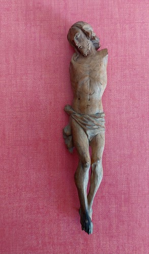 Crucifix ancien christ - ancien, bois