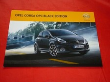 Opel Corsa D OPC "Black Edition" special model brochure brochure brochure 2013