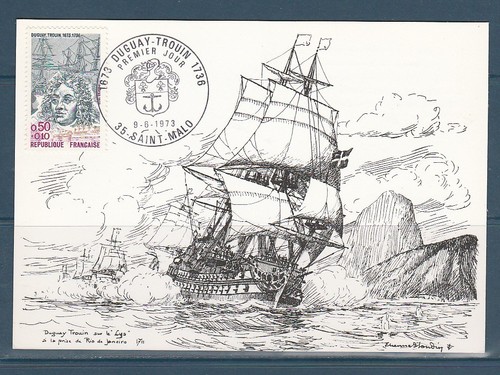 Carte 1er jour voilier - ,