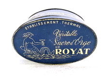 Advertising sheet metal box "Genuine Royat Barley Sugar"