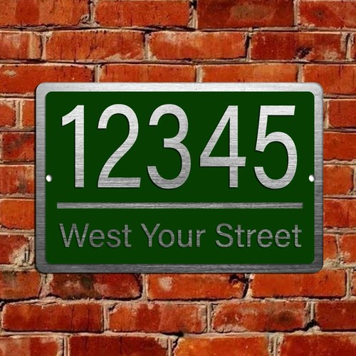 Custom home address sign - address,