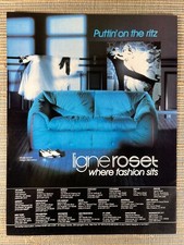 Ligne Roset Sloop Couch Annie Hieronimus Design Furniture 1986 Vintage Print Ad