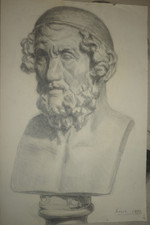 BEAU DESSIN  ORIGINAL CRAYON