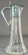 Antique WMF Pewter & Cut Glass