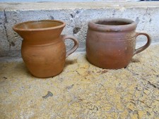 2 Pots Anciens en Grès Pots
