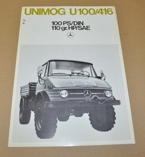 Mercedes Benz Unimog U100 416 Truck Brochure Prospekt 0671 DE