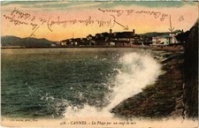 CPA CANNES - La Plage par un