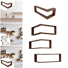 Étagère d'angle murale à 90