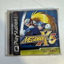 Playstation 1 PS1 Mega Man X5 Action Video Game & Manual Capcom 2001 NL