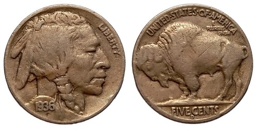 Cents 1936 indian - /, "indian