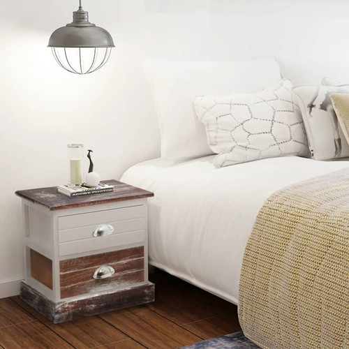 Table chevet marron - 2x, de