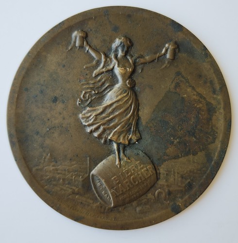 Plaque publicitaire bière - plaque,