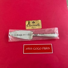 PELLE TRANCHANTE TARTE CHRISTOFLE RUBANS RONDS METAL ARGENTE 27CM NEUVE BLITERS