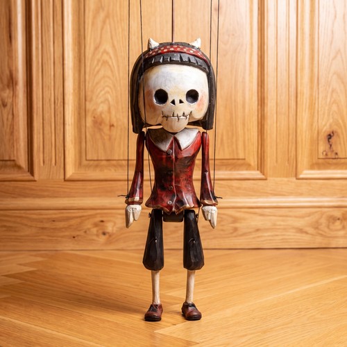 Marionnette teufelin art - marionnette, d'art