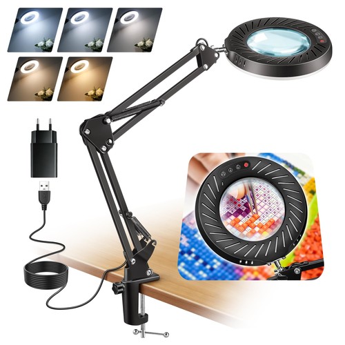 Lampe loupe 12x avec - lampe,