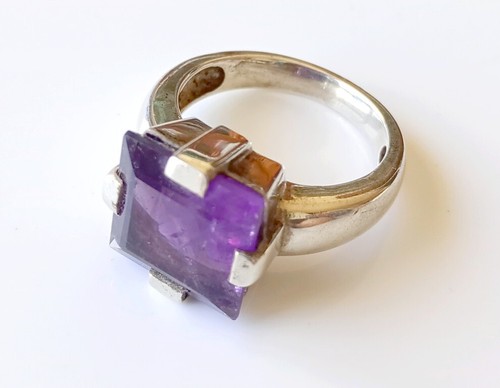 Bague améthyste taille 55 - bague, en