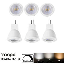 1x 10x Mini MR11 Led Spotlight 3W Bulb Dimmable Cool White SMD 2835 Spot 110V
