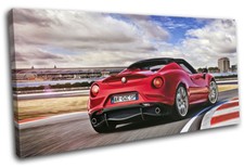 Alfa Romeo 4C Spyder Exotic Italian Cars SINGLE TOILE murale ART Photo Print