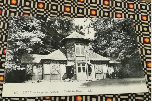 Cpa lille le - -, jardin