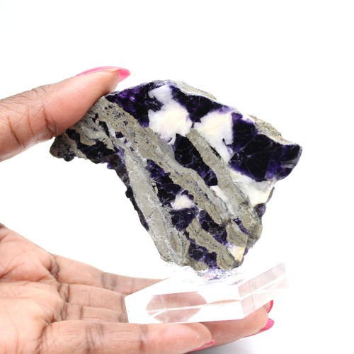 Tranche fluorite pyrite - fluorite,