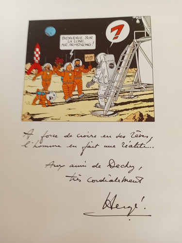 Tintin plaquette dechy très - plaquette, (très
