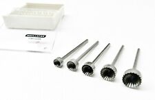 Large Cup Bur Set Fig 77b Concave Cutter Fraise 5Pc Assortment 6mm to 10mm Swiss
