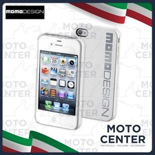 Housse Momo Design Rigide Blanc Perle IPHONE 4S/4 Écrit Gris Cellular Lin,