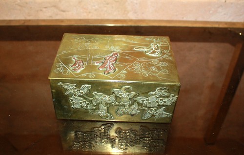 Belle boite xixe japon laiton - xixe,