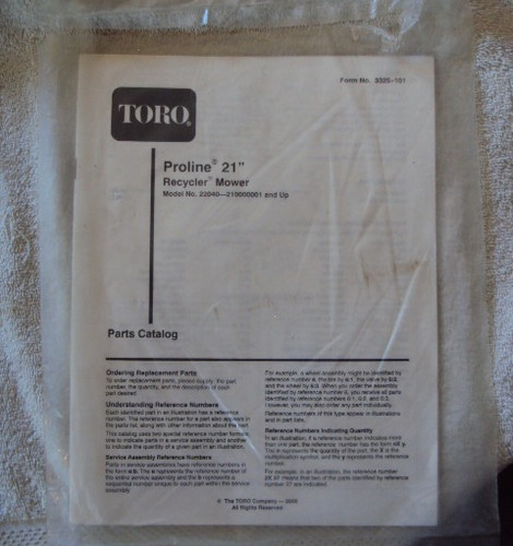2000 toro proline recycler - 21",