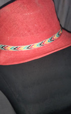 CHAPEAU PAPIER PAILLE 2 COULEURS/ TAILLE 58 - Jaune/ Rouge CHIC et STYLÉ