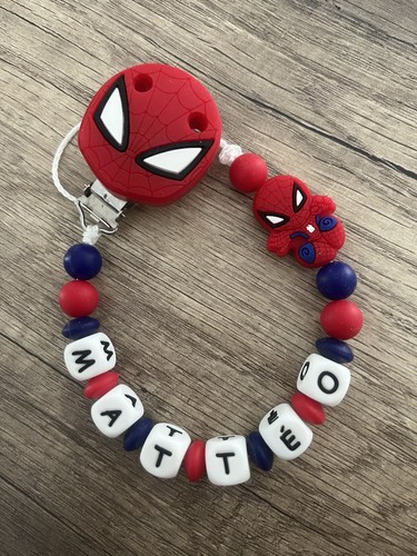 Attache tétine spiderman - attache,