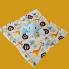 Le Bebe Elephant Lovey Security Fleece Animal Print Blanket Plush 2021 Plush