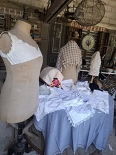 lot de Torchons Tissus naperons Rideaux  pour couture deco vintage