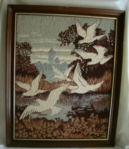 Tapisserie ancienne laine - tapisserie,