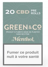 Paquet Cigarettes CBD Green&Co