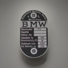 Plaque signalétique BMW R 5