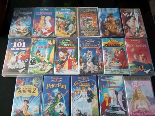 Lot vhs walt - lot, k7