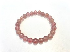 Bracelet Quartz Fraise Rose -