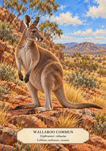 Affiche wallaroo commun - a4,