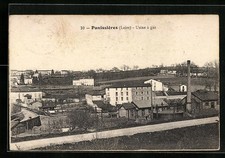 Old postcard Panissiéres, gas factory 