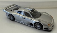 MAISTO MERCEDES CLK-GTR AMG STREET VERSION SILVER 1/26 DIECAST