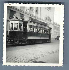 USSR, Moscow, Old Tramway Vintage silver print. Vintage Russia.  Print 