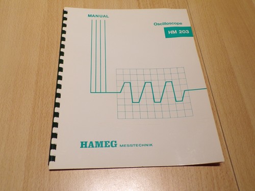 Manuel oscilloscope hm 203 - ",