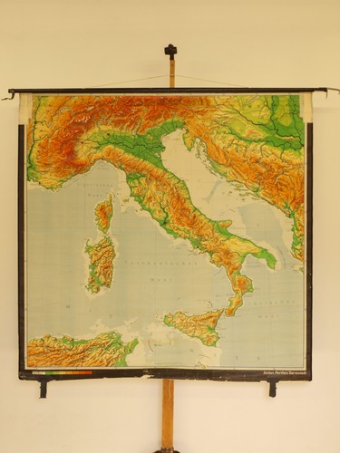 Carte murale scolaire - murale, italie