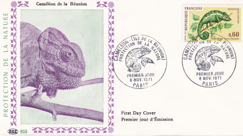 France 1971 fdc cameleon la - france,