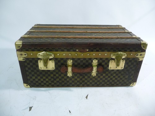 Malle cabine avec toile - malle, cabine,