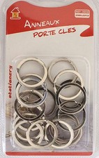 Lot de 20 pièces anneaux