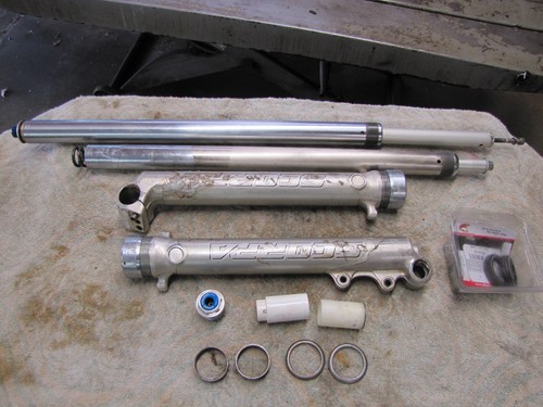 2006 scorpa 250 front - front, fork
