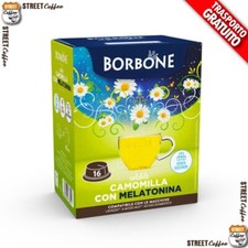16 Capsules De Café Borbone Camomille 100% Compatibles Lavazza À Modo Mio