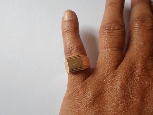 Bague plaqué oria - bague, or